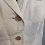 Gerard Darel  Linen Blazer Cream White 3 Button Photo 4