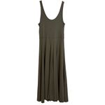 Marine layer Olive Green Lexi Rib Sleeveless Midi Dress Size L Photo 1