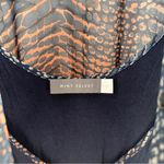 Mint Velvet Sheer Snake Print Fit & Flare Trapeze Asymmetrical Midi Dress 18 Blue Photo 7