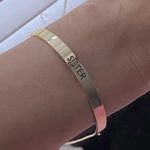 Altar'd State NWT gold altar d’ state *sister* minimal slider bracelet  Photo 0