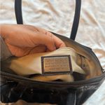 Valentino | Metallic Quilted Tote Satchel Handbag Black Photo 7