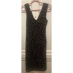 AFRM‎ Women's Dress Small Black Ditsy Floral Sleeveless Lined Sheath Photo 1