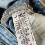 Miss Selfridge  Distressed Denim Lace Trim Shorts SIZE 4 Photo 2