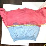 80s Vintage Unisex Sweatshirt with shoulder pads funky 80s design long sleeves Blue Size M Photo 1