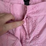 Aziz VTG Blazer and Pants Set Small Pink Embroidered Suit Coquette Y2K Retro Photo 8