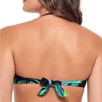 Salt & Cove Bandeau Bikini Swim Top Tropical Black Size L Photo 2
