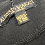 Alberto Makali Black Faux Leather Trim Zipper 3 Quarter Sleeve Dress Womens 6 Photo 11