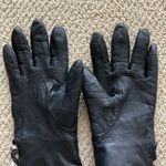 Vintage Lord & Taylor Genuine Leather Gloves Size 7.5 Fur Lining Soft Women EUC Black Photo 6
