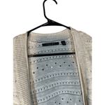 Cyrus  Gray Short Sleeve Opened Front Pointelle Knit Sweater Women Sz 1X Photo 4