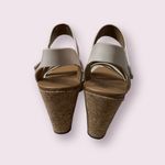 Naturalizer  Cream Cork Wedge Sandals Sz 7 Photo 2
