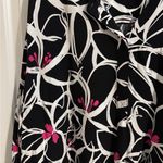 Liz Claiborne  3/4 Sleeve Pullover Tunic Blouse Black Floral Plus 3X Photo 1