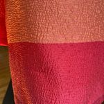 CAROLINE ROSE womens Pink Coral Colorblock crinkle fabric tunic XL Photo 4