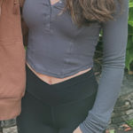 Garage  Button Ling Sleeve Top Photo 3