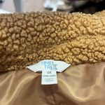 Tan Plush Long Oversized Peacoat Trench Button Front Jacket Size 2X Photo 5