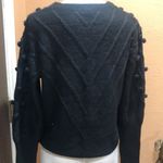 Newbury Kustom  puff ball black long sleeve sweater Photo 3