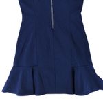 Banana Republic  Sleeveless Ponte Dress Flounce 306266 Navy Blue Women's Size 12‎ Photo 5