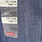 Levi's Women’s Dark Blue 726 high rise slim hyper soft Flare Jeans new NWT tall Photo 9