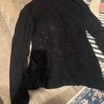 BCBGMAXAZRIA BCBGMaxarzia black sheer top M Photo 3