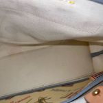 Dooney & Bourke  Miami Beach Leather Coated Canvas Rainbow Zip Shoulder Bag Purse Photo 12