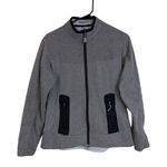 Peter Millar Warmth Jacket Womens Medium Gray Full Zip Fleece Golf Sanctuary Photo 0