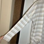 Staccato White/Tan Striped Ribbed Open Front Cardigan size Large Photo 7