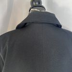 Merona Black Lightweight Single Breasted Short Basic Trench Jacket Size Large Photo 6