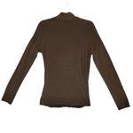 Hugo Boss Shawl V- Neck Top Women L Chocolate Retro Business Party Timeless Boho Photo 3
