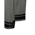 Soft Surroundings Gray V Neck Black Velvet Trim Pullover Sweater Size Large Photo 4