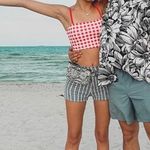 Red Checkered Bikini Photo 0