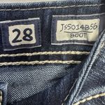 Miss Me NWOT  Bootcut Jeans 28 Bling Embroidered Low Rise Denim Saddle Stitched Photo 9