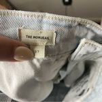 Madewell  The Mom Jean High Waist Ripped Distressed Raw Hem Jeans Size 27 Photo 7