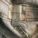 American Eagle  Outfitters Size XS Women's Teen Girl Grayish Green Linen Overalls Photo 6