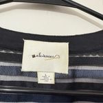 Elevenses for Anthropologie Striped Velvet Bolero Jacket SZ L Chic Evening Layer Photo 3