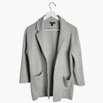 J.Crew  Sophie open-front Knit Sweater Blazer in Gray W2040 Sz M Photo 3