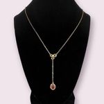 Boutique Real Simple Talia Gold and Pink Stone Necklace Photo 0