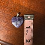 Amethyst Heart Pendant set in Sterling Silver Purple Photo 5