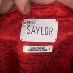 Saylor Farrow V-neck night out long sleeve Flame midi dress Photo 4