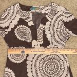 Boden‎ Brown linen Floral Print 3/4 Sleeve Tunic Dress boho US 6 Photo 10