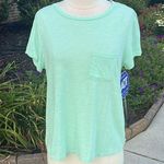 belle du jour Comfy Green Pocket Flowy Top Floral Back Photo 8