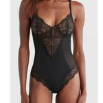 Pinsy Smoothing Lace Shape wear Bodysuit Black Sz small Sexy hourglass enhancing Photo 0