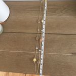 Loft  long gold chain necklace with stones and rhinestones Photo 5