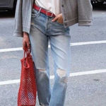 MOTHER SUPERIOR The Tomcat The Confession Cropped Jeans Size 28 Blue Photo 1