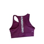 Peloton  Maroon Sports‎ Bra Size Small Zebra Print Photo 1