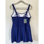 Eomenie bathing suit dress size XL blue NWT adjustable straps bra cups onepiece Photo 3