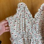 Chic Cream‎ Floral Midi Dress White Size 38 Photo 2