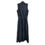 Gap Women's Sleeveless Denim Maxi Shirt Dress Button Front Elastic Waist Blue S Photo 6