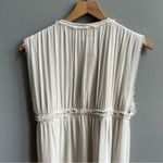 JNBY by Tillmann Lauterbach Designer Dress Sleeveless Button Down Raw Edge L Tan Size L Photo 7