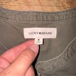 Lucky Brand  Cargo Utility Mini Dress Size Medium Tie Waist Snap Closure Photo 7