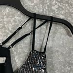 Grace Karin Women's Black & Silver Sequin Party Tank Top - Size Small - Layered Photo 1