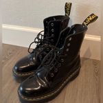Dr. Martens Jadon Black Boots Polished Smooth Quad Retro 15265001 Unisex Photo 1